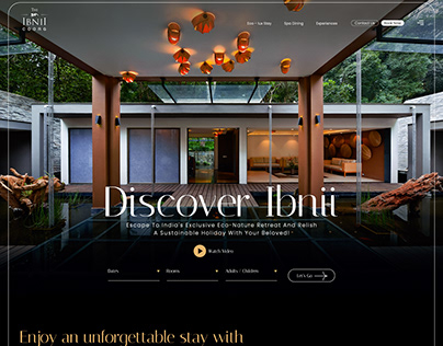 Project thumbnail - ibnii Coorg Resort Website Design