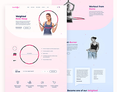 Landing Page for Women's Exercise Brand
