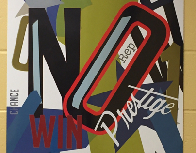 Super Bowl LI abstract poster art design 2016