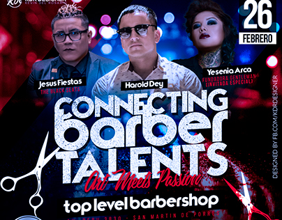 FLYER CONNECTING BARBER TALENTS