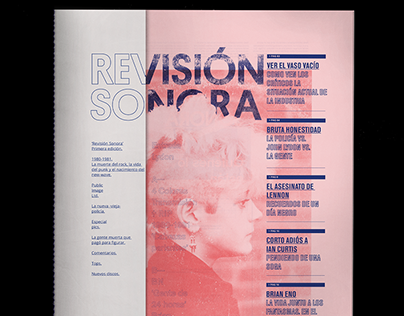 REVISIÓN SONORA #1 — 1980 - 1981 / Editorial