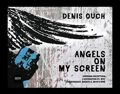 Posters for the upcoming Denis Ouch exhibiti