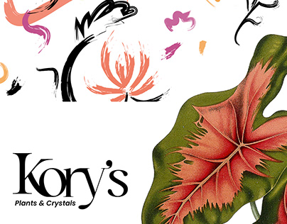 Kory's plants and crystals - Branding