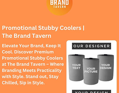 Promotional Stubby Coolers by The Brand Tavern