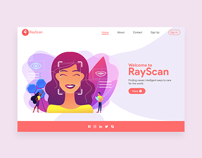 RayScan Website Landing Page Design
