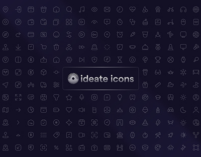 ideate icons - minimal & pixel perfect icon pack