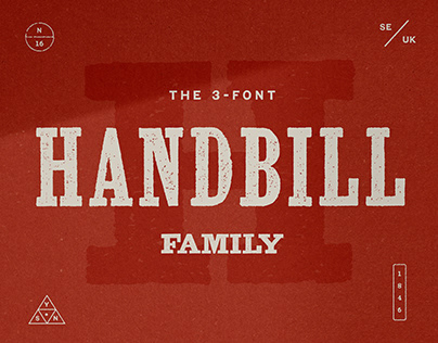 Handbill: a Letterpress Type Family