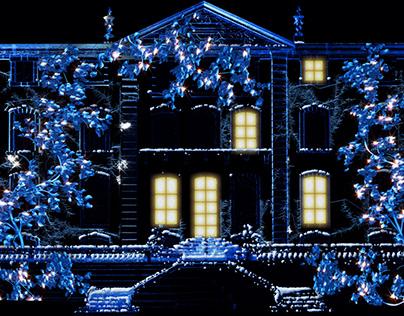 Spectacle Vidéo Mapping Noël Château Fonscolombe