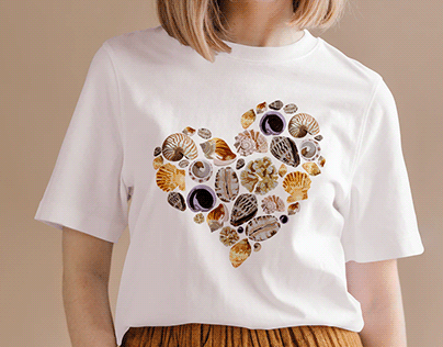 Custom t-shirt design (Maldivian Shell Pattern)