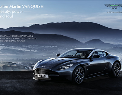 Affiche publicitaire, Aston Martin
