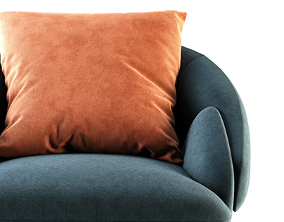 Modern armchair renderings