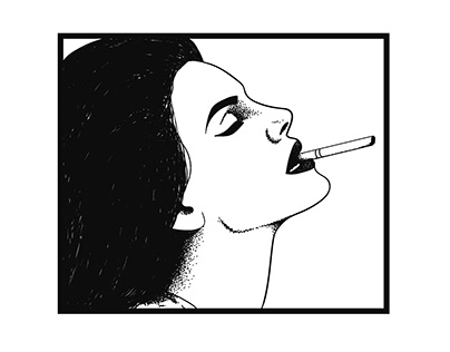 Ilustración Lana Del Rey