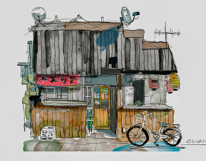 Old Electronic Store Loose sketch