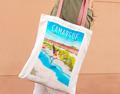 Tote Bag Illustration Camargue