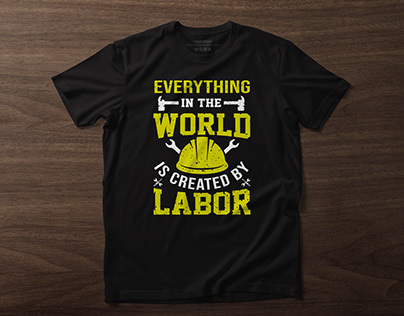 Labor Day T-shirt Design For POD