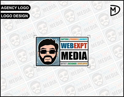 Webexpt Media Website and Designing Agency Logo Design