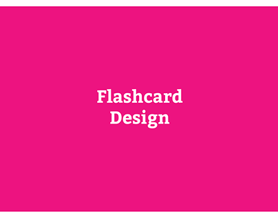 Flashcard design