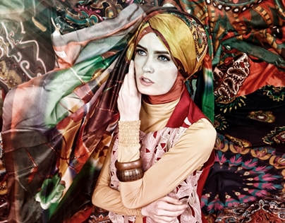 fashion Ad for Hijab Scarf