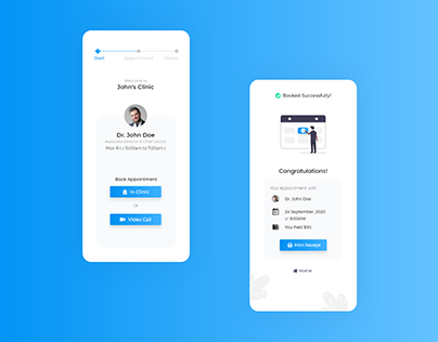 Doctor Appointment Booking App UI