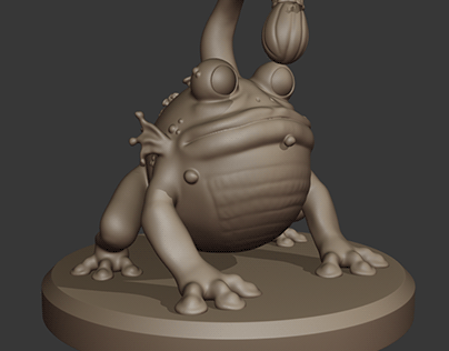 Alien Toad - Nearly 600K polygons (ready to print)