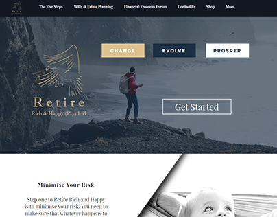 Retire Rich & Happy Website Design