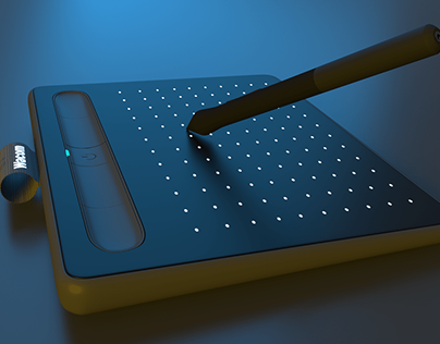 Wacom Pen and Tablet 3D Model