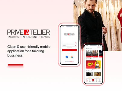 Prive Atelier - Tailoring Stitching Mobile Application