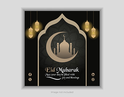 eid mubarak social media design