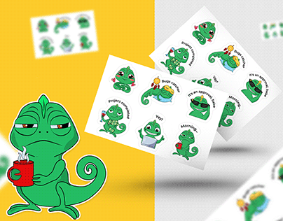 Sticker pack "Chameleon"