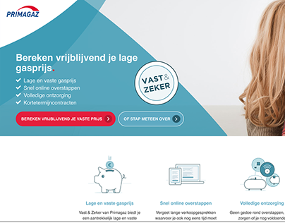 Public website for Primagaz Benelux