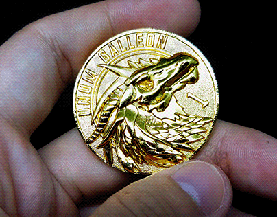 Harry Potter One Galleon Fan Art casted coin.