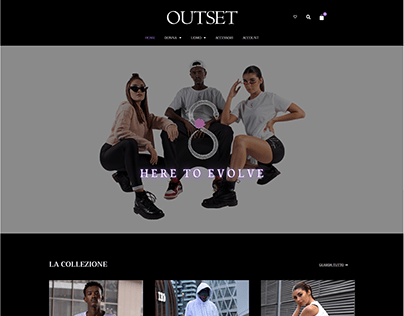 Outset | E-commerce | Website design