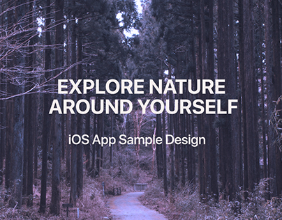 Nature theme going on. iOS App Design.