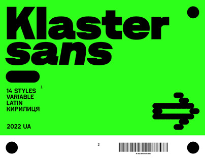KLASTER SANS — Geometric Typeface