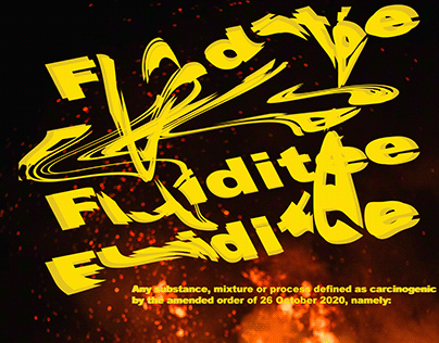 Fluidité (affiche typographique)