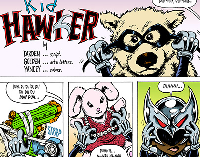 "Kid Hawker" Three Page Comic