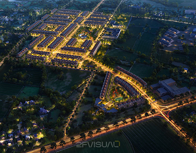 AERIAL IN THE NEW URBAN AREA | CGI