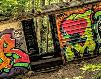 Train Wreck Graffiti Park