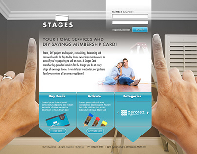 Stages Landing Page