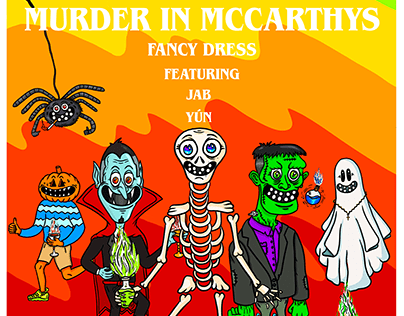 Halloween Party Poster : 'Murder In McCarthys'