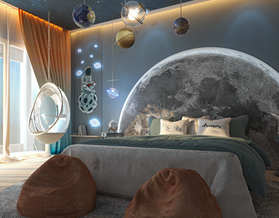 SPACE THEMED BOY BEDROOM