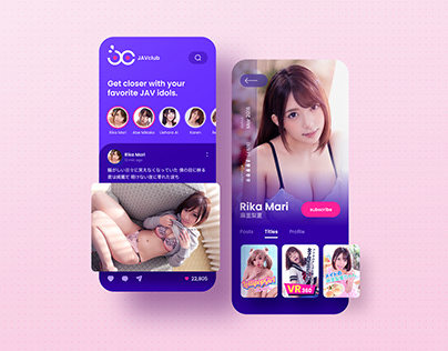 JAV social mobile UI concept