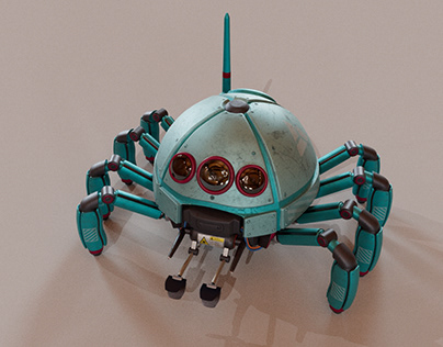 Spider-Bot (maya, 3dsmax)