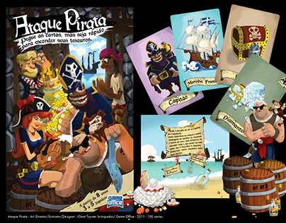 Ataque Pirata - Pirate Attack - card game.