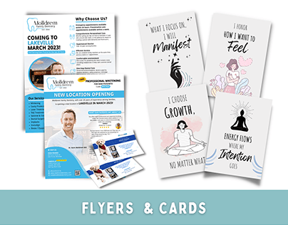PROMOTIONAL FLYERS | AFFIRMATION CARDS | EVENT CARDS