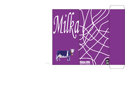 Створення дизайну упаковки Milka для подарунка.