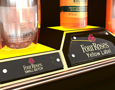 Four Roses Display Stand