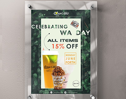 cafe promotion poster design