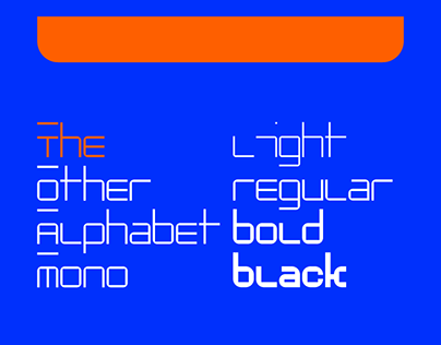 Other Alphabet mono font family