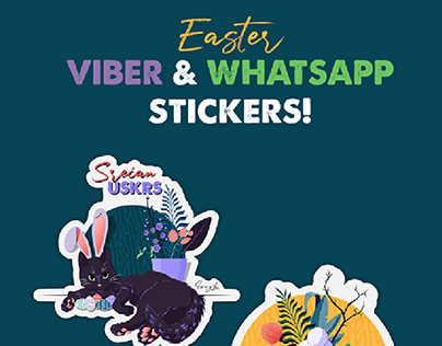 Easter Viber & Whatsapp stickers